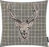 Eine Jacquard Hirsch Kissenhülle ein Highlight für Ihr Zuhause