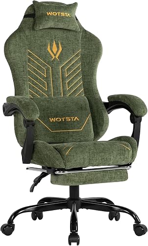 Gaming Chair Fabric Footrest