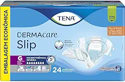 Tena Slip Dermacare, Fralda Geriátrica para Incontinência Urinária, G - Embalagem econômica, 24 unidades