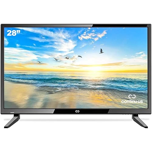 28-inch TV | CT-2870, 720p Small Non-Smart TV, High Definition LED with HDMI, USB, VGA, & Headphone - Compatible with Amazon Fire, Apple TV & ROKU Stick | 2024 Model