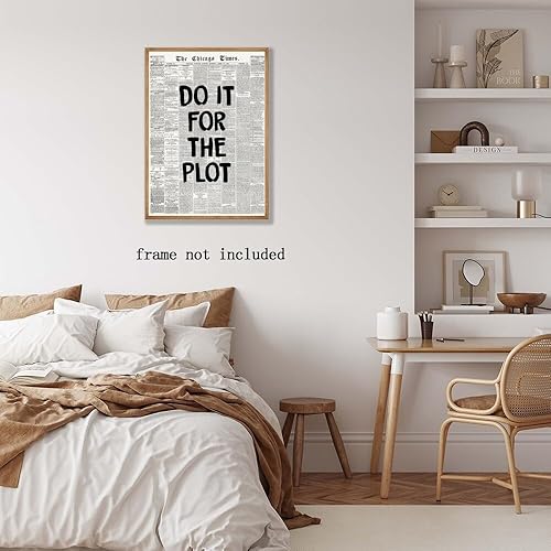 Miniatura 5 de Arte de pared de moda en blanco y negro, decoración de habitación preppy, decoración de pared retro de periódico de Chicago, póster con texto en