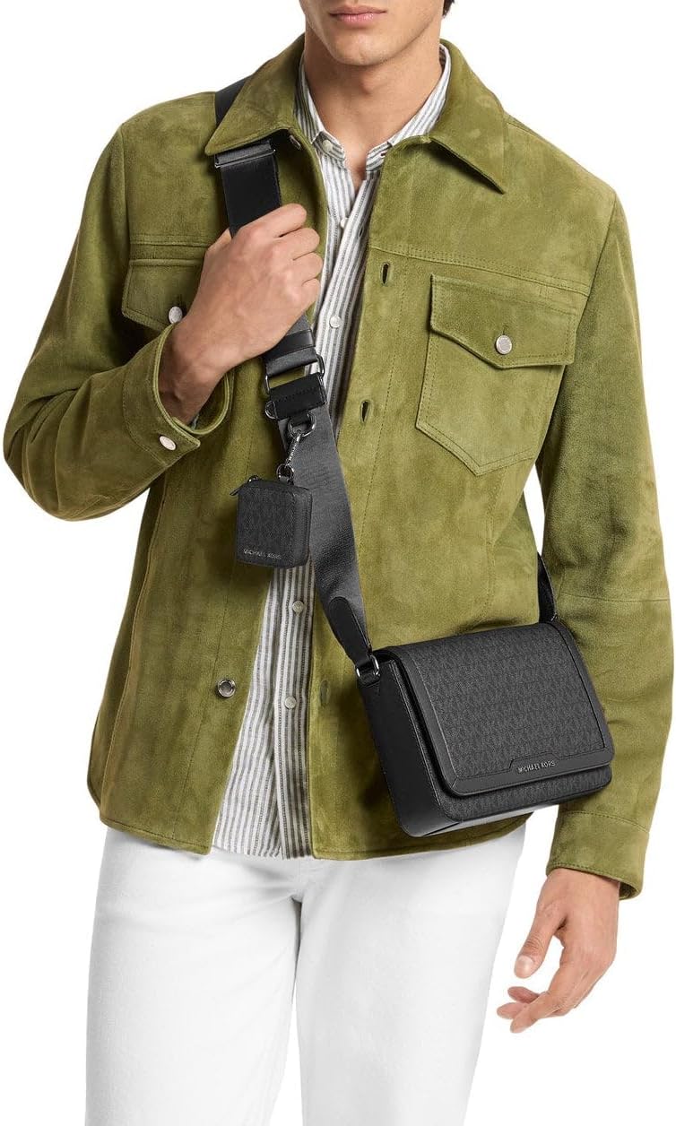 Michael Kors Men's Hudson Mini Flap Crossbody W Pouch