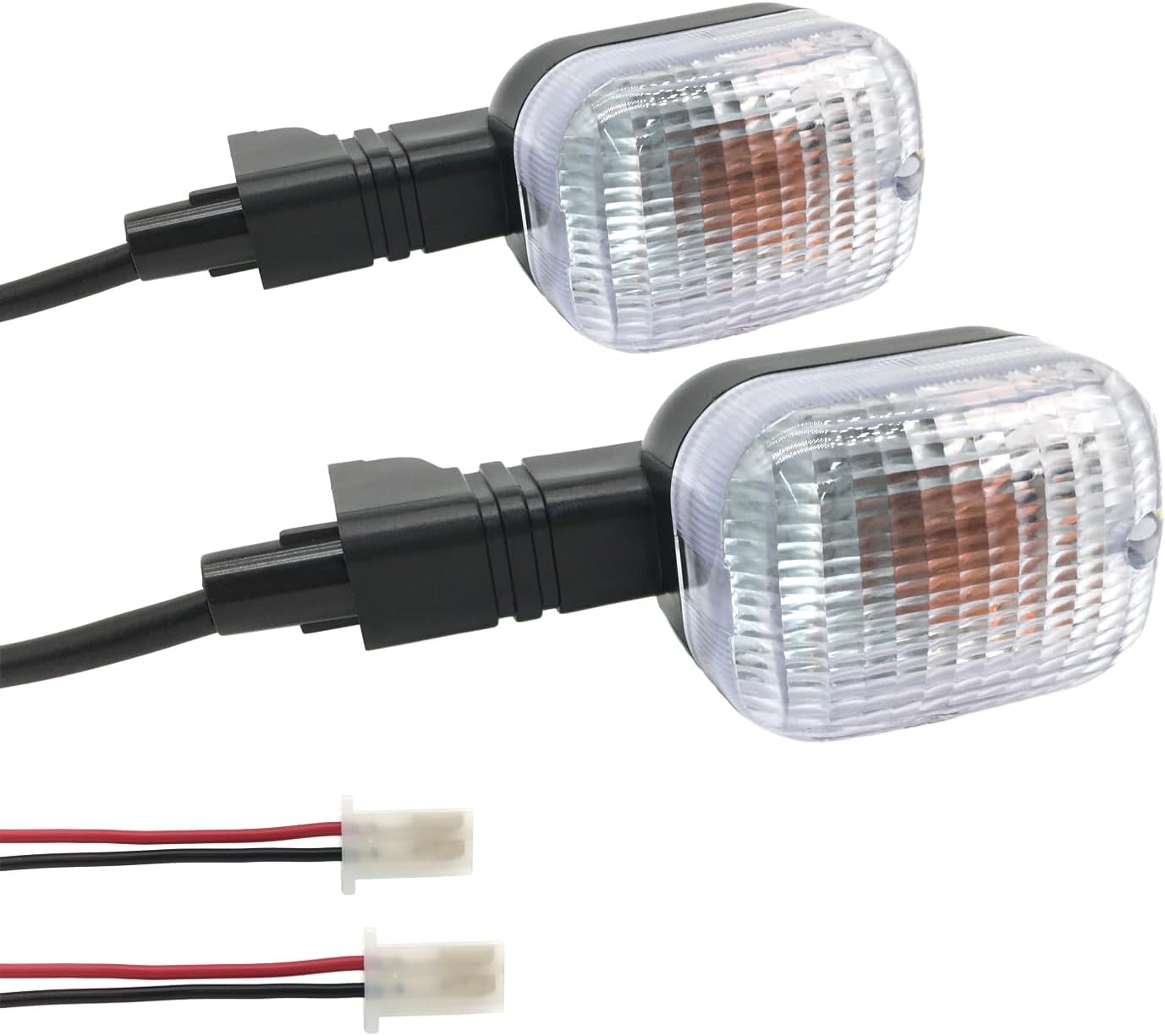 2Pcs Rear Motorcycle turn signals Winker Indicators light Compatible With Yamaha BWS 50 100 125 ZUMA/50F/50 FX ZUMA 125 (Amber)