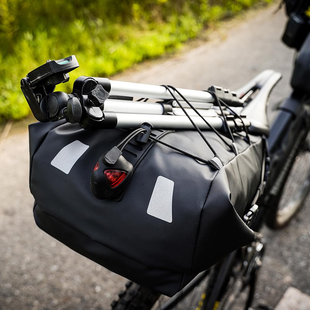 UBORSE Sacoche de Selle Vélo Grande Capacité Sac Arrière Imperméable pour Siège de Vélo de Route VTT Noir (13L)