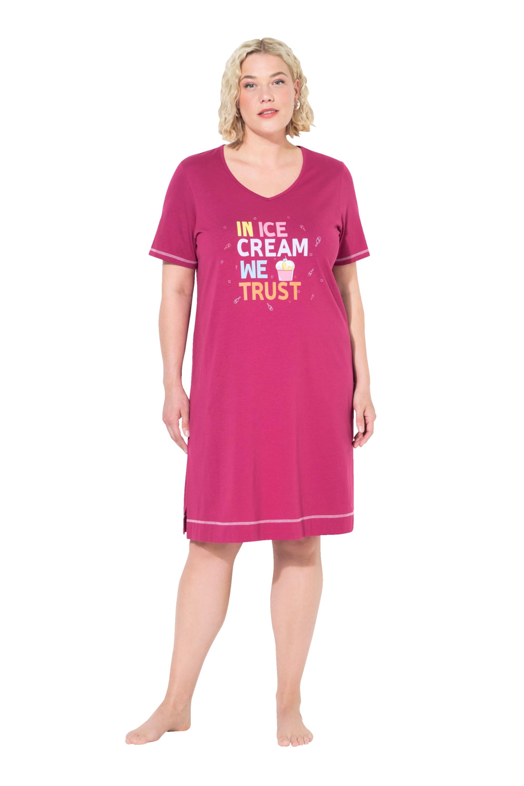 Ulla Popken Koszulka nocna Kobiety Bigshirt Summer Delights 830083