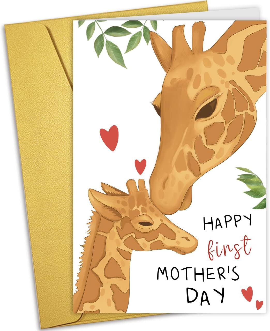 Captivating Giraffe Mother's Day Card Landscape Collection Captivating Giraffe Mother's Day Card Landscape Collection