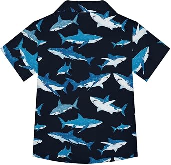 Renewold Boys Hawaiian Shirt Button Down Shirt Short Sleeve Shirt for Kids Boys' Tops Tees & Shirts