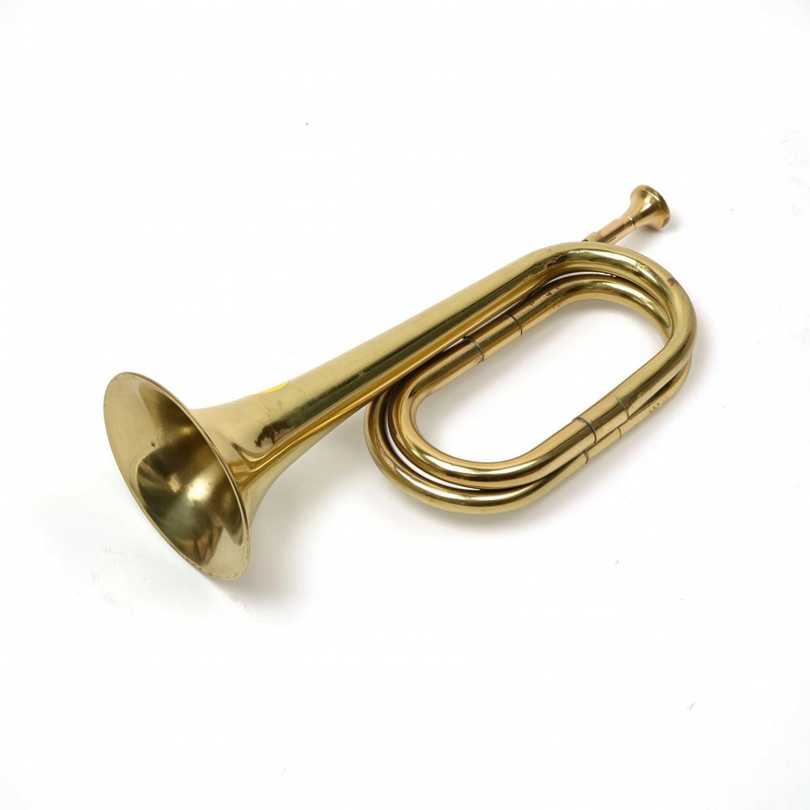 Tromba da Sfilata Leggero Strumento a Fiato in Ottone Chiaro Strumento a Fiato in Ottone con Bocchino per Bande Musicali, Musicisti, Oro
