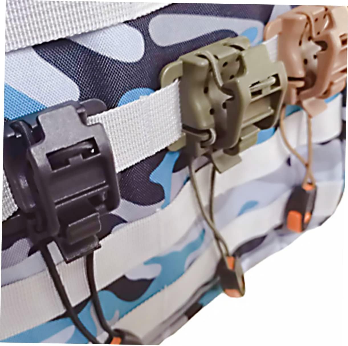 Mikikit Back Hanger Webbing Whistle Camping Buckle Rucksack Bag Clips Webbing Clip Outdoor Gear Clip Walking