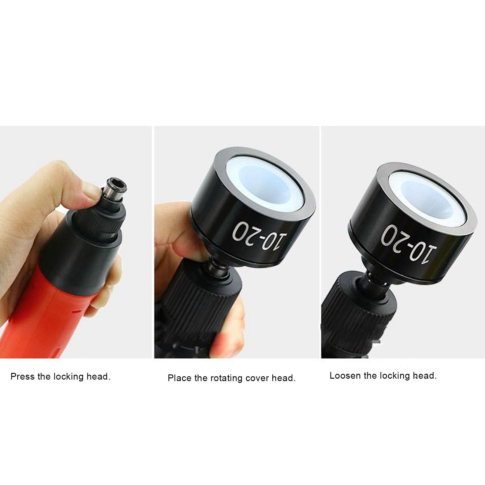 Easier Capping with Rubber Pad, Metal and Rubber Electric Capping Machine Bit for 10-20mm Bottle Covers, Simple to Install