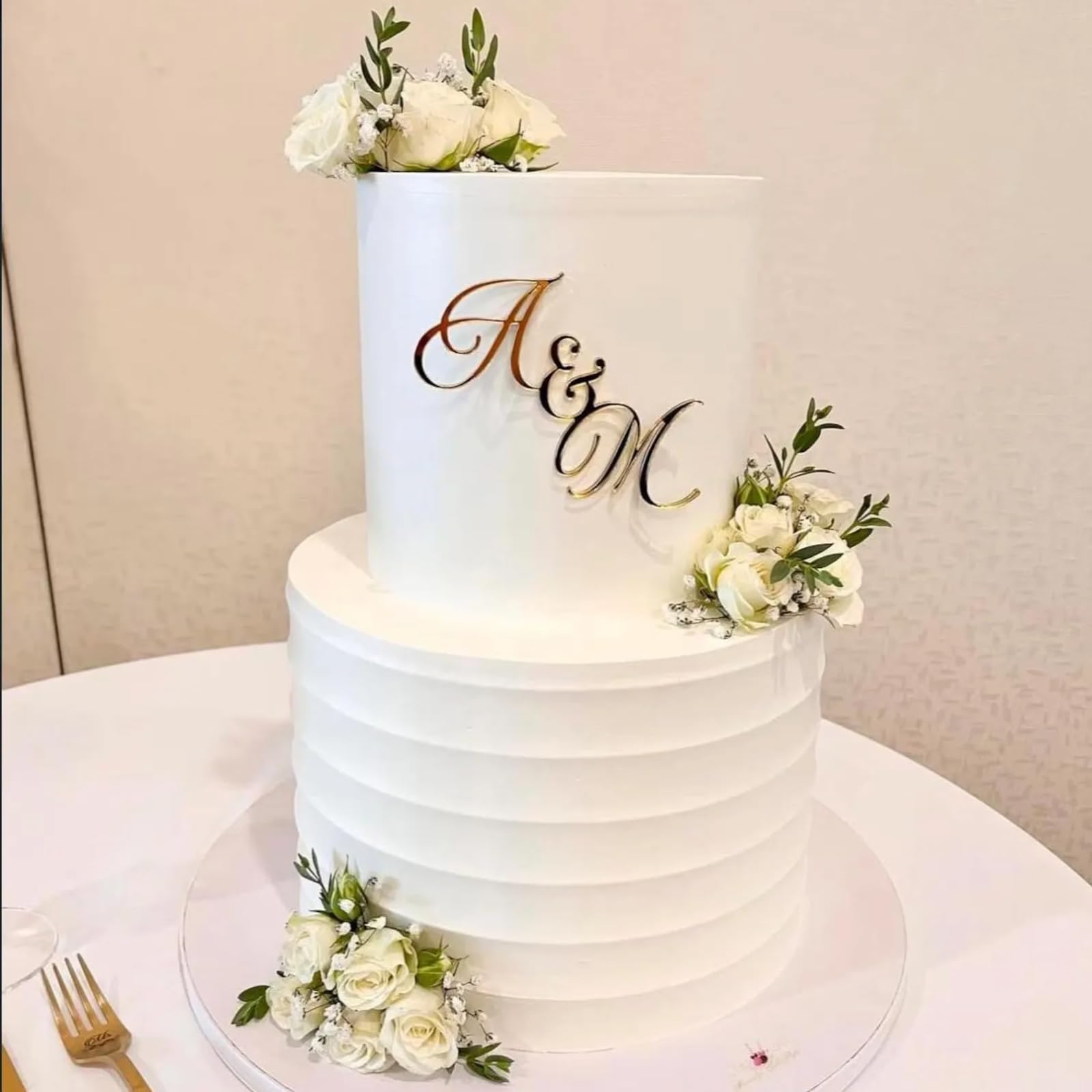 Custom Cake Topper Acrylic Letter Cake Charm Flat Lay Cake Topper Wedding Acrylic Initials Personalized gift for Wedding Anniversaries Valentine's Day Decoration