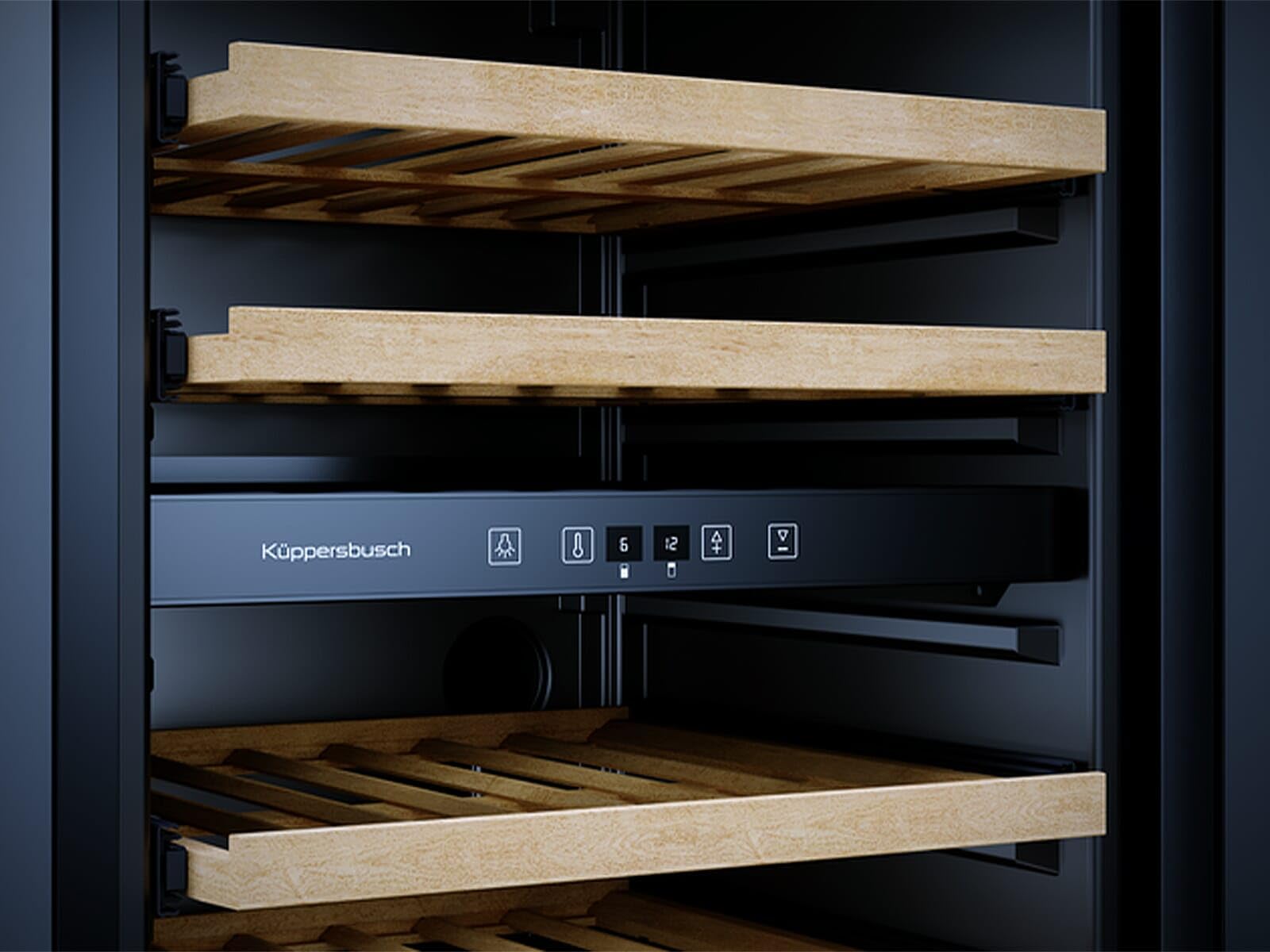 Küppersbusch FWKU 1531.0 S K-Series.5 Unterbau Weinklimaschrank Schwarz