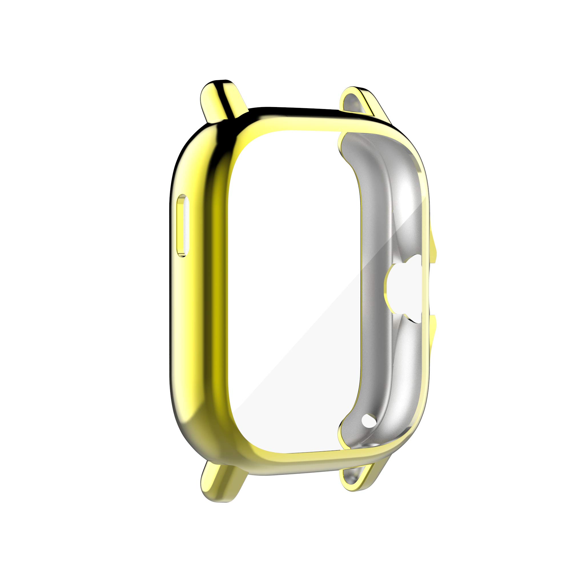 BabyValley Funda compatible con Amazfit GTS 2/GTS 3 - Protector de pantalla chapado en TPU - Funda protectora impermeable para reloj GTS 2 (rosa, oro, oro rosa y plata)