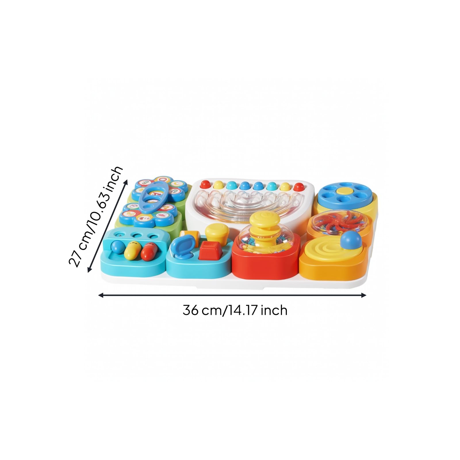 Colcolo Children Learning Board Tablero Sensorial Infantil Juguete Educativo Panel de Actividades Rompecabezas Material Estimula Motricidad Fina y Percepción Adecuado para Niños Pequeños Aula Hogar