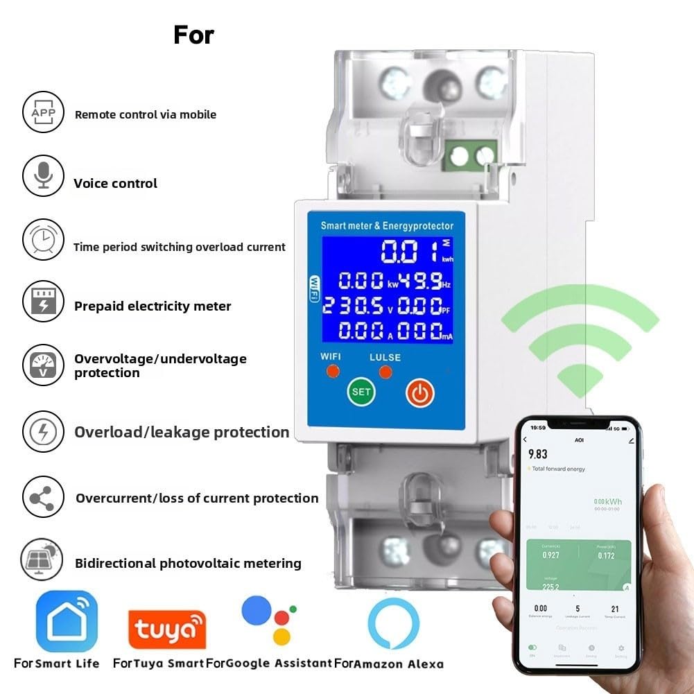 per interruttore WiFi RS485 per Contatore Smart 80A per interruttore