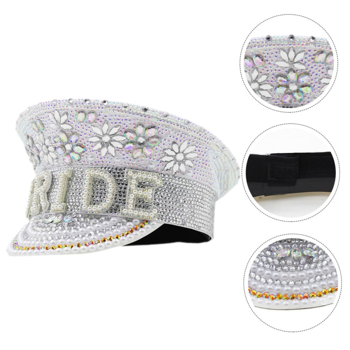 Cabilock Sombrero De Para Novia Despedida De Soltera Bodas Accesorios De Fotografía Sombrero De Playa Regalos De Novia