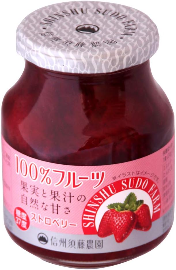 信州須藤農園 スドージャム 100% フルーツストロベリー 415g ×2個