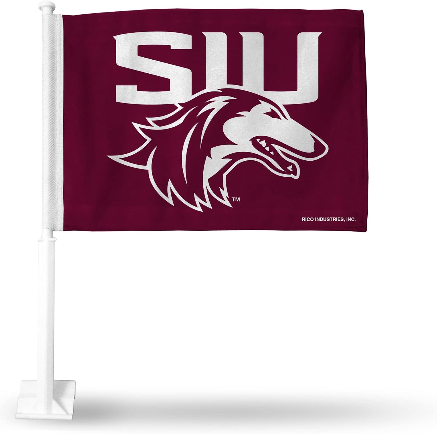 NCAA Rico Industries Penn State Nittany Lions Standard Double Sided Double Sided Car Flag - 16" x 19" - Strong Pole that Hooks Onto Car/Truck/Automobile : Everything Else