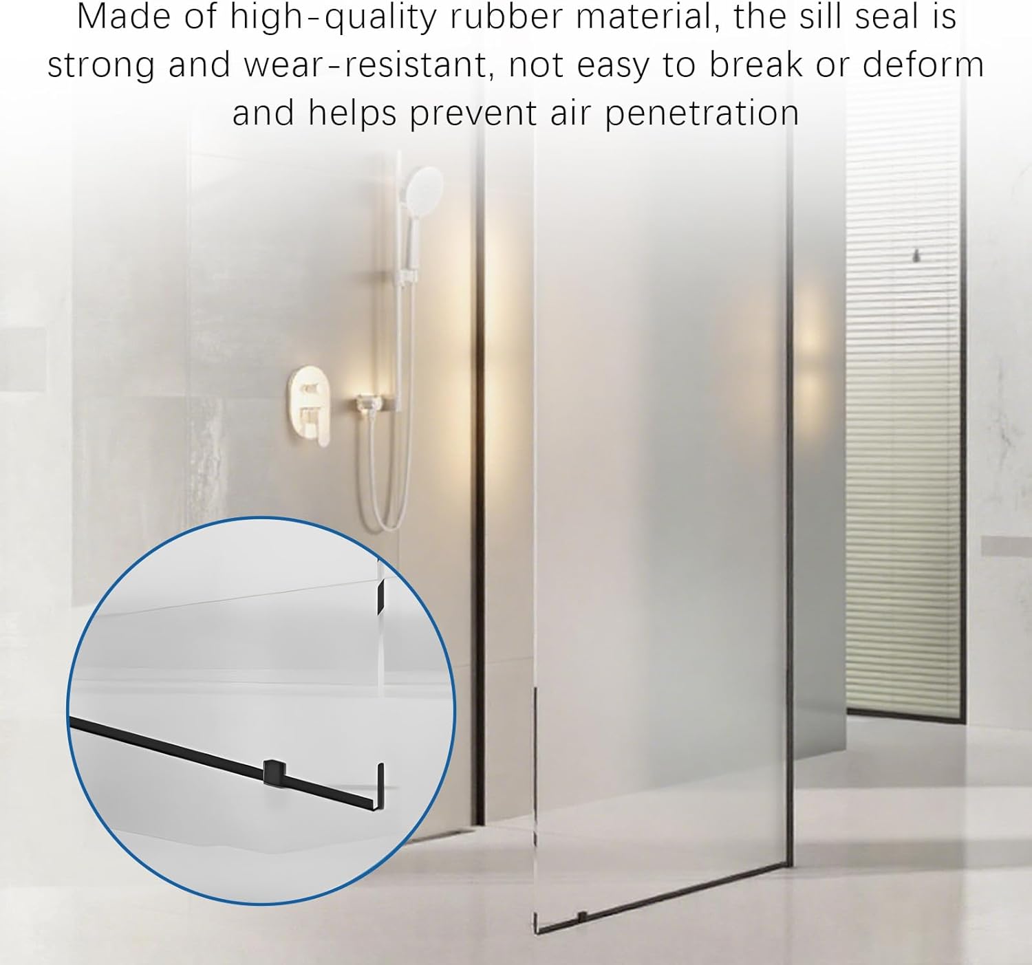 2 Pack Storm Door Sweep Replacement for Larson & Pella Storm Door Expander Sweep, CH9030501 Storm Door Seal Rubber Strip for Vinyl and Metal Door Sweep Assembly (H+V)