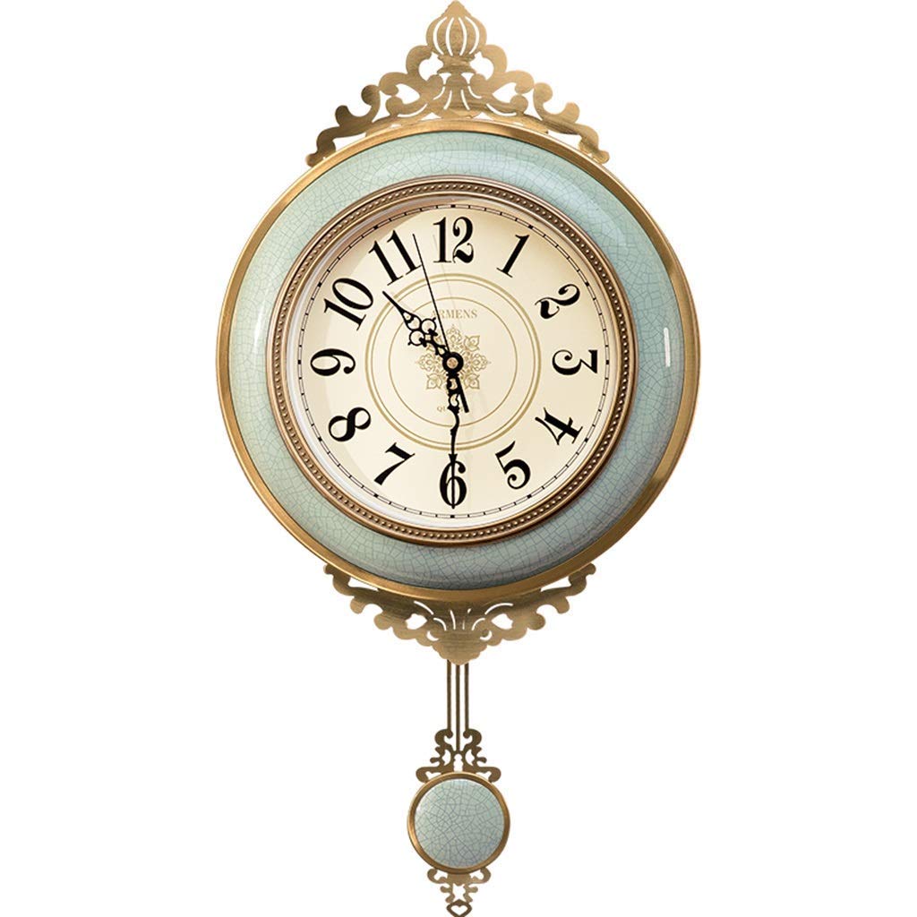 Orologio da Parete Pendulum Bell Ceramic Orologio Ceramic Non ticchettio Facile Leggibile Grande Numero da Letto Decorazione DELL'UFFICIE DEGITAZIONI OFFICI Times