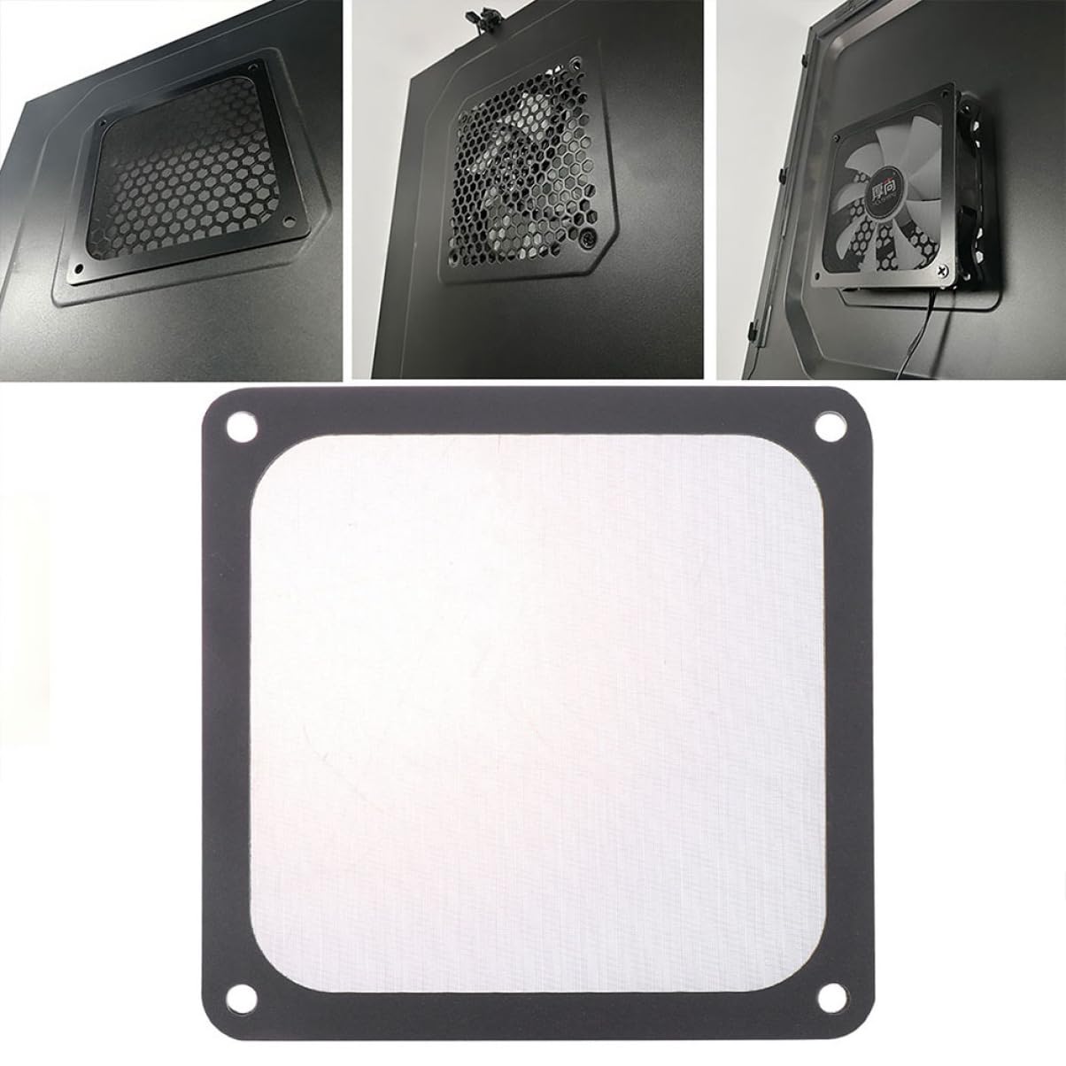 OSALADI 3sets Computer Fan Filter Pc Dustproof Mesh Mesh Pc Case Magnetic Frame Easy to Install Dustproof Screen 2pcs*3