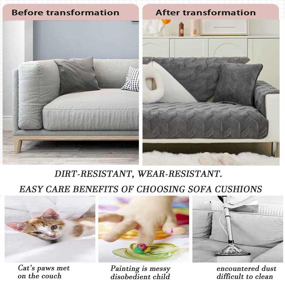 Sofabezug Antirutsch,Anti Slip Sofa Cushion,sofaschutz Wasserdicht L Form,sofaschutz Katze Sofaschoner,Couch Bezug Ecksofa Schmutzabweisend Sofaschutz Hund Kratzschutz Katze(A8,110x210cm)