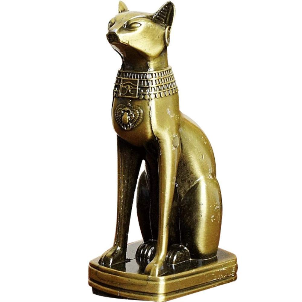 Dieu figurine chat égyptien en alliage, le cadeau de nouveauté parfait pour amateurs d'art