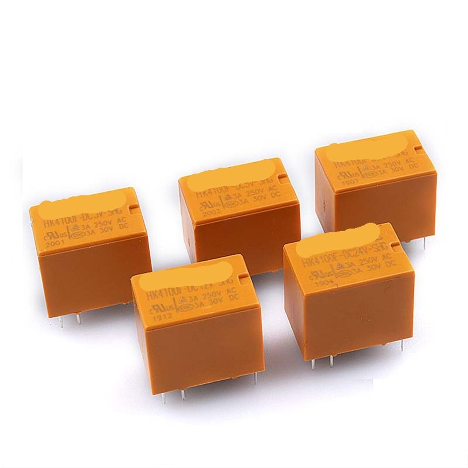 Relé HK4100F de 6 pines componentes de conmutación 3A de 24V para placas de circuito 4