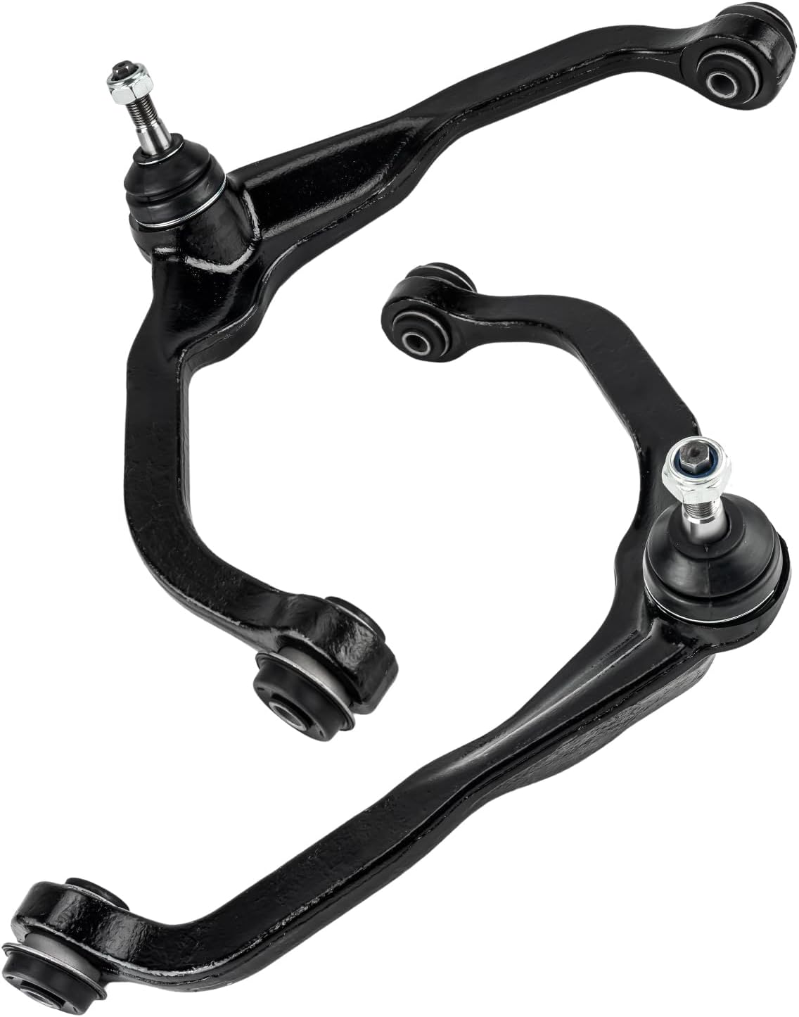 Torchbeam 12pcs Front Upper Control Arms with Lower Ball Joint Rack Pinion Boot Tie Rod End Sway Bar Link for Nitro 2007-2011, Liberty 2008-2012, Replace for K621564 K621565 ES800413