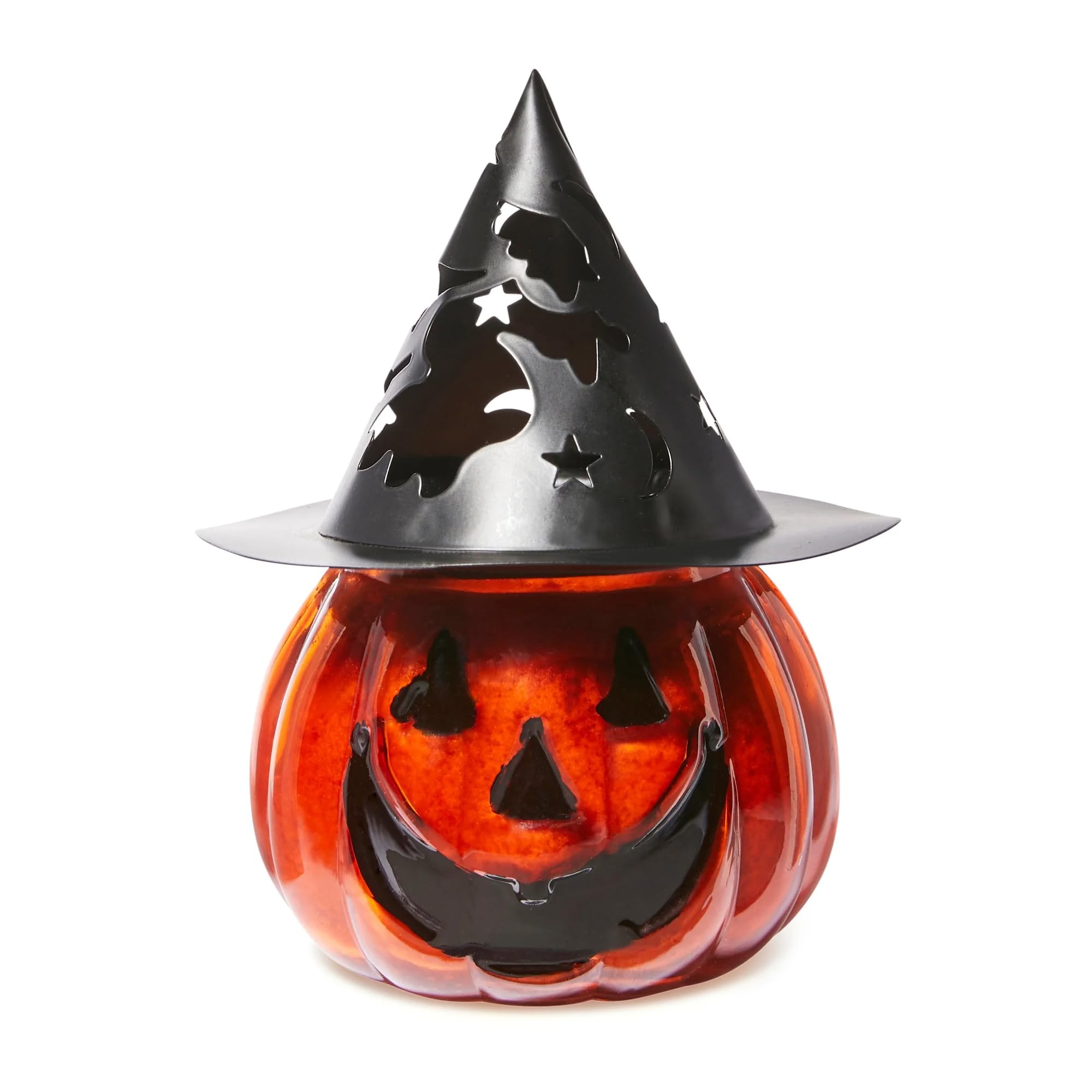 A Cheerful Giver Punky Pumpkin Jar Candle - Fun and Spooky Candle for Halloween Decorations - Uniquely Shaped Candle Jars for Indoor/Outdoor Decor -