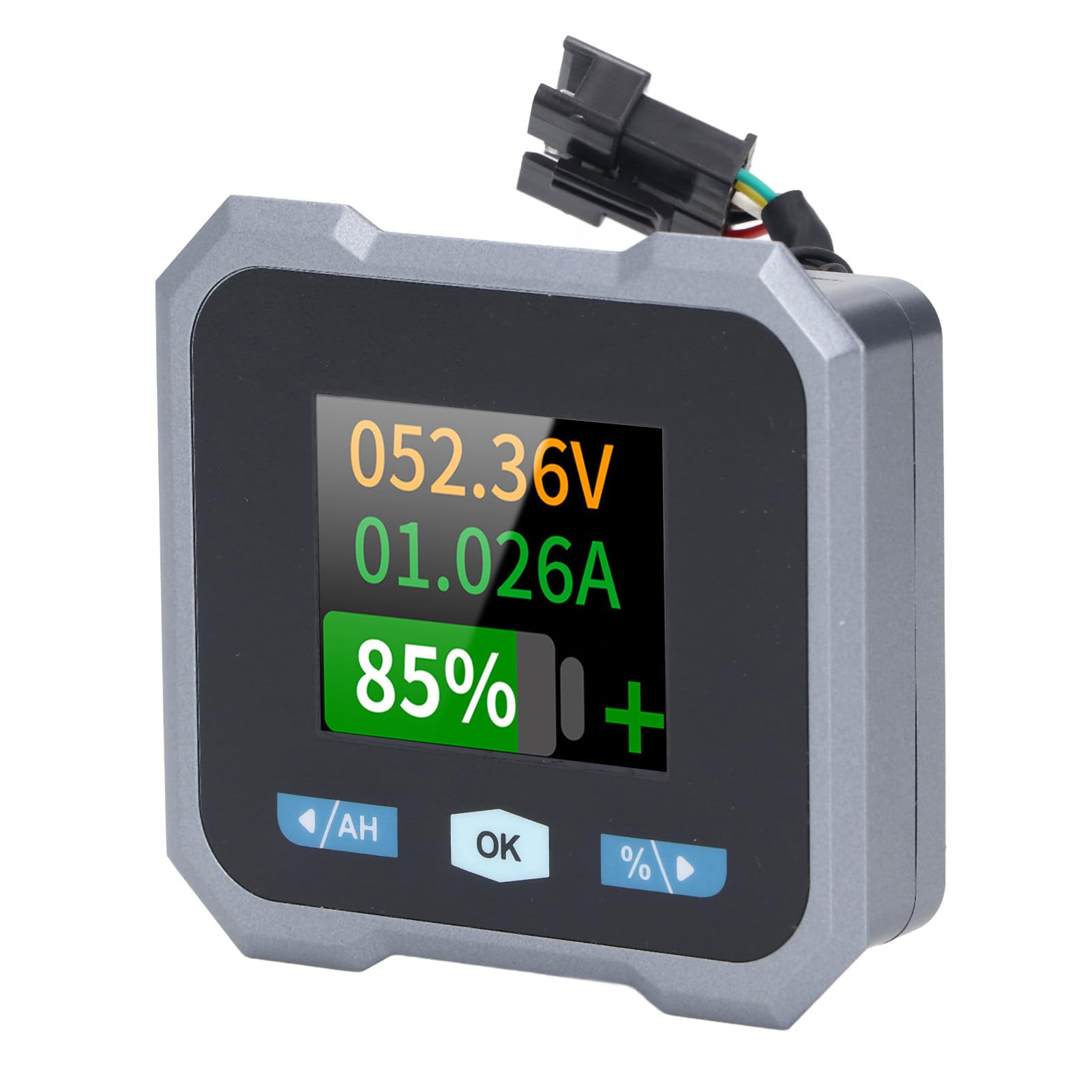FTVOGUE Monitor Batteria Intelligente per e Barche Display LCD a Colori Tester di Tensione 50A Monitor Batteria da 10 a 100 V