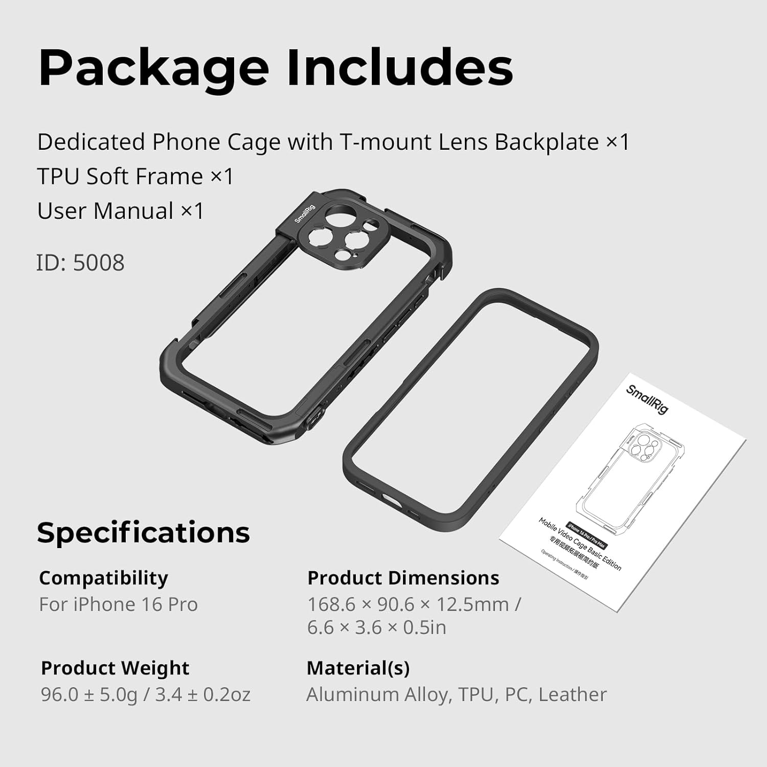 Examples of multi-scene shooting with SmallRig Mobile Video Cage