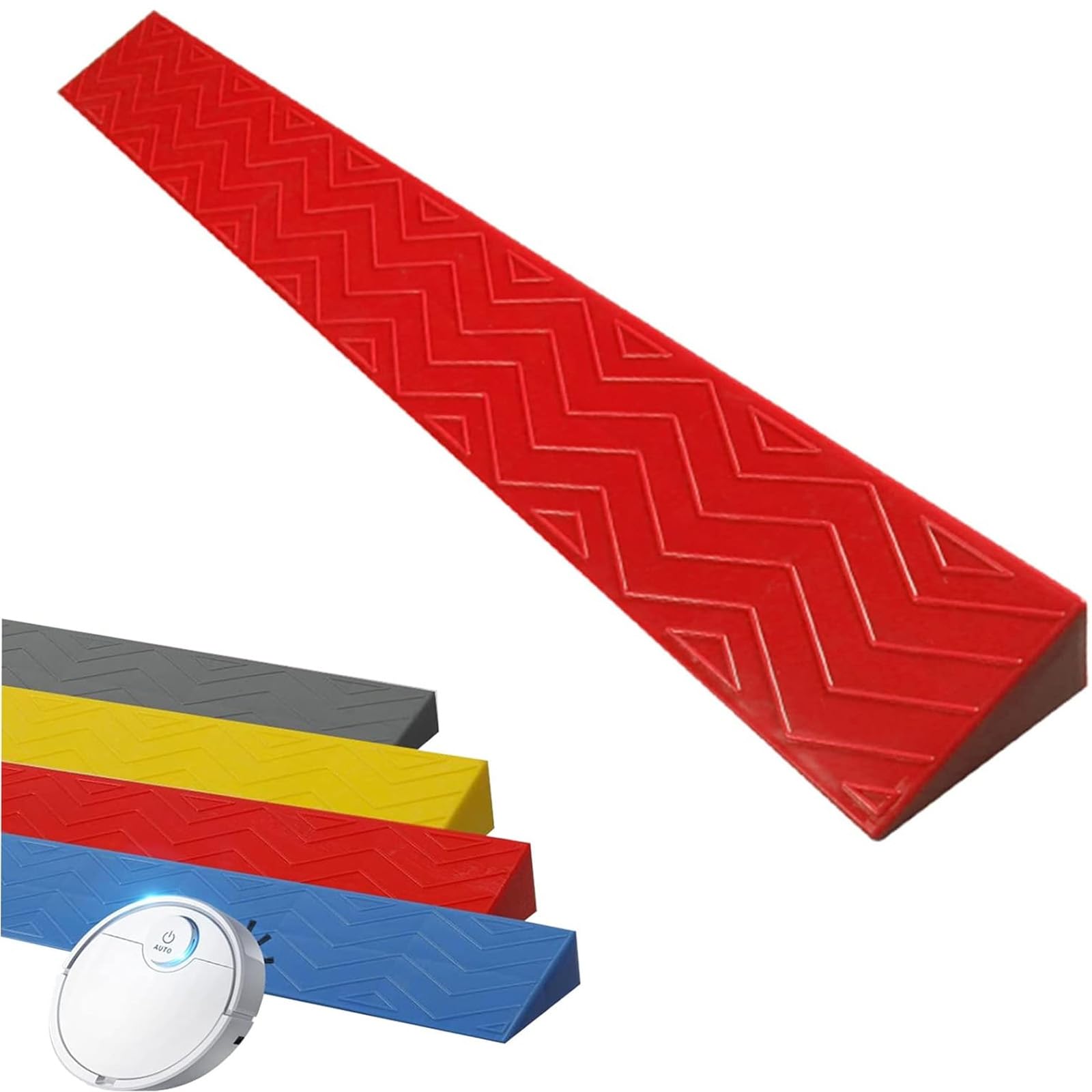 Rampa de umbral portátil para scooters de silla de ruedas, rampa de bordillo interior para scooters de movilidad y sillas eléctricas, cortable y fácil de usar
