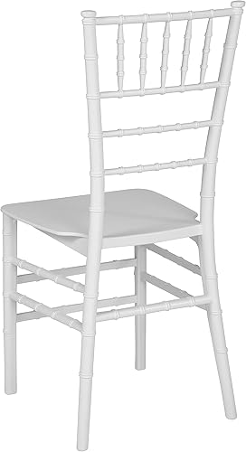 Miniatura 5 de Flash Furniture - Silla Chiavari apilable de resina blanca de la serie HERCULES Blanco,Champán,Dorado,Negro,Oro
