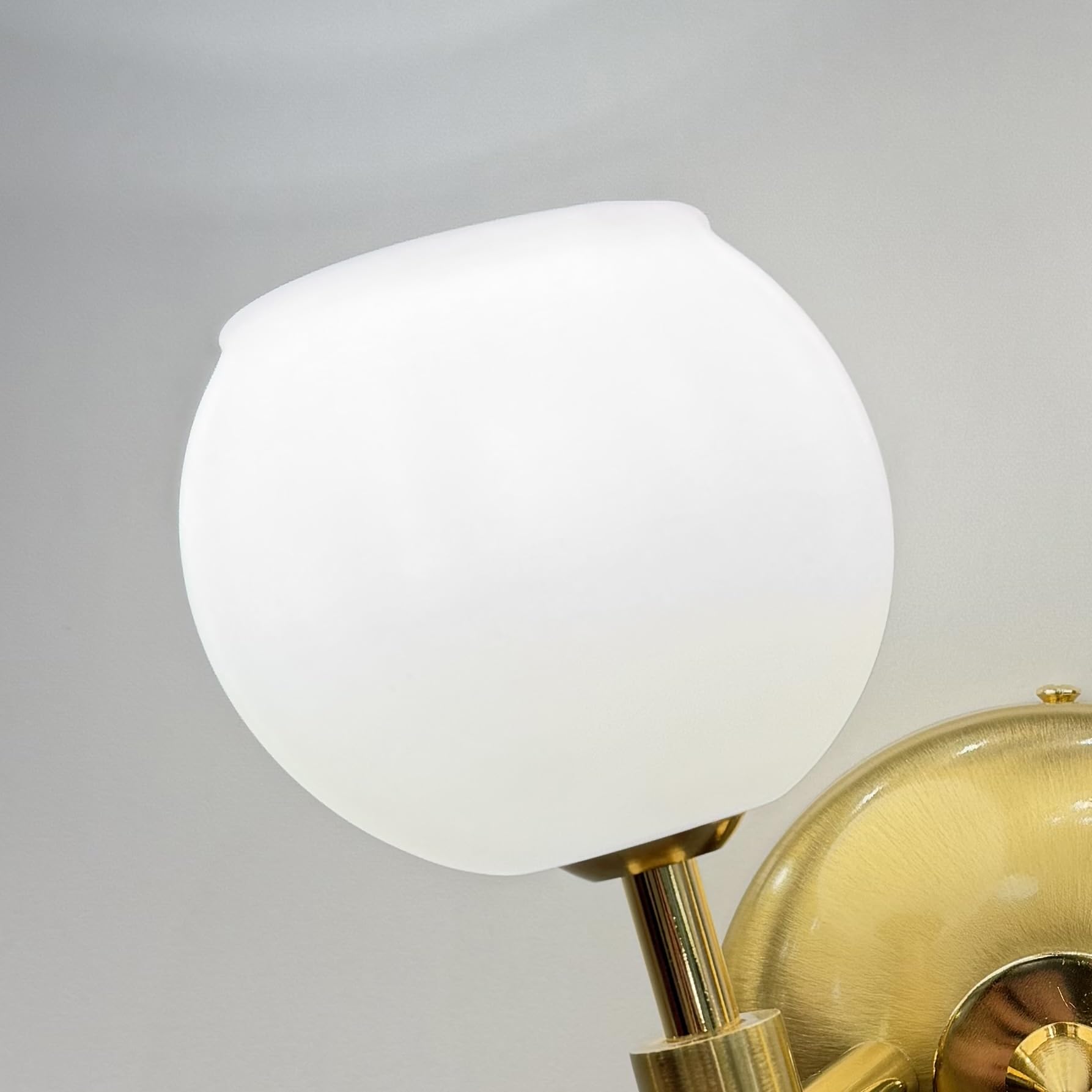 Ricambio Paralume Paralume Globo In Vetro Smerigliato 150mm - Ricambio Per Lampade Da Soffitto E Applique Paralume Per Lampada - Foto 6