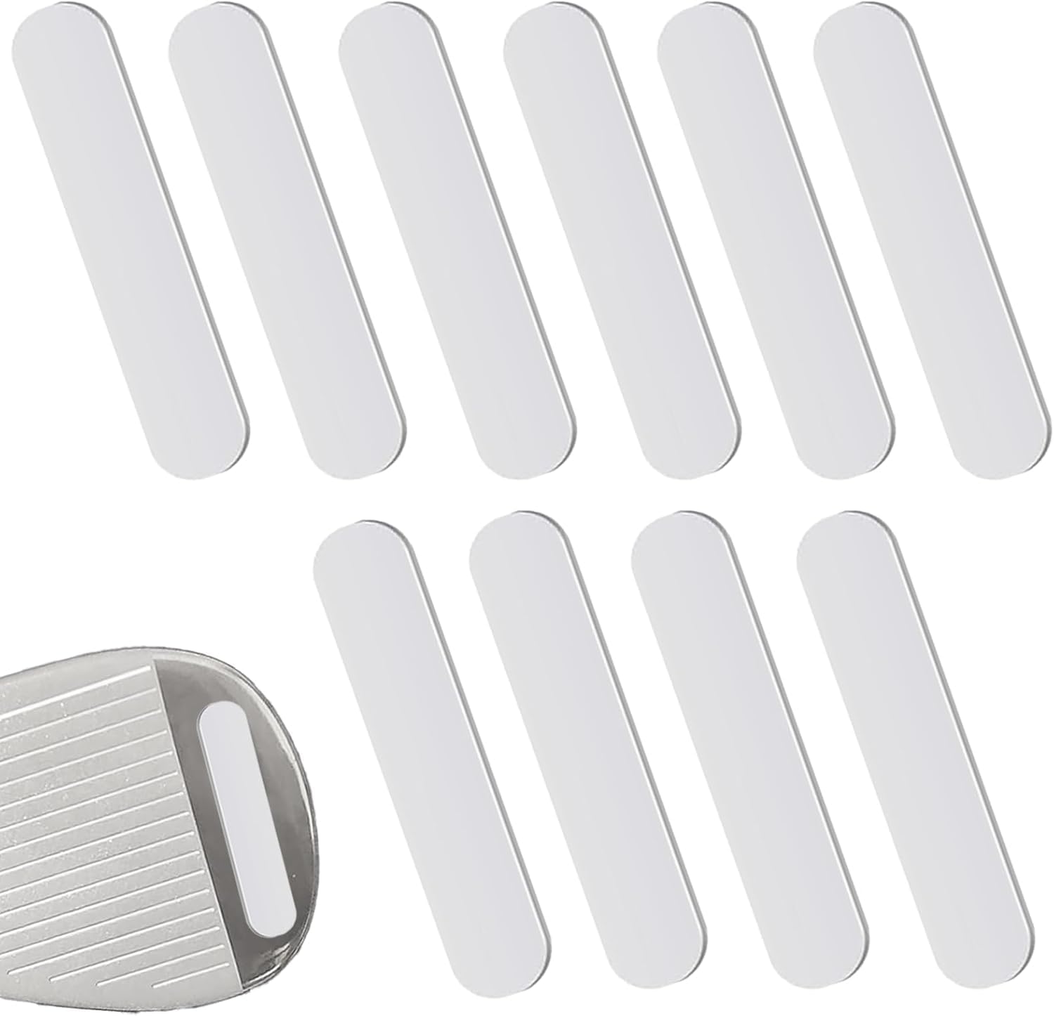 10 Pcs Lead Tape Golf, Golf Weighted Lead Strip, Golf Kit for Clubs, Adjust Swing Weight, Suitable for Tennis Rackets and Golf Clubs, 3G Each(Silver)-image-31