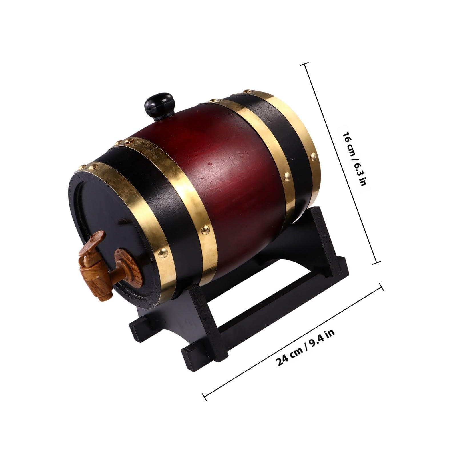 Barril de Vino de Madera de Pino 1,5 Litros Grifo