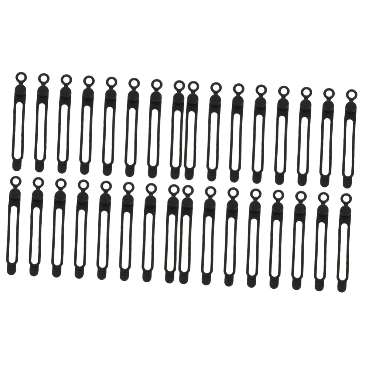 DOITOOL 80piezas Ataduras De Cable De Silicona Organizadores Reutilizables Para Cables y Cargadores Para Hogar y Oficina
