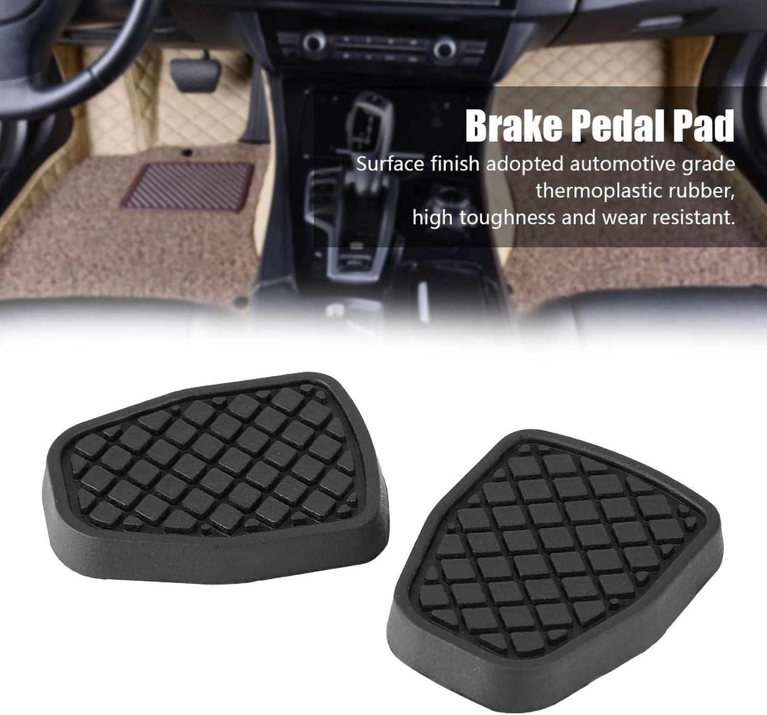 Clutch Pedal Pad, One Pair Pedal Covers, Brake Pedal Cover for Car