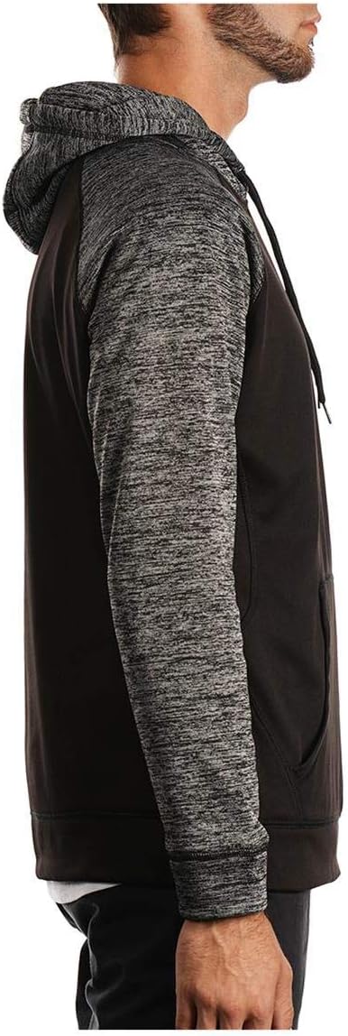 Burnside Men's Go Anywhere Performance Fleece Pullover L BLACK/CHARCOAL