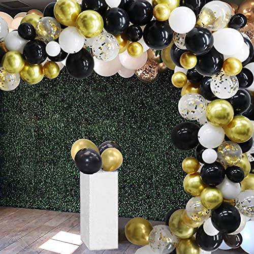123 Pack Gold Black Balloon Arch Garland Kit, White Gold Black Confetti Balloons for Graduation Party Wedding Birthday Baby Shower Decorations 123 Pack Gold Black Balloon Arch Garland Kit, White Gold Black Confetti Balloons for Graduation Party Wedding Birthday Baby Shower Decorations