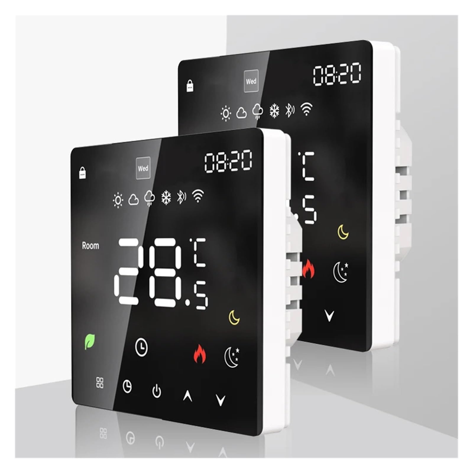 Inteligentny termostat, Inteligentny termostat Tuya Elektryczne ogrzewanie podłogowe TRV Temperatura bojlera gazowego z pilotem głosowym,dla domu(K6H-WIFI-16A)