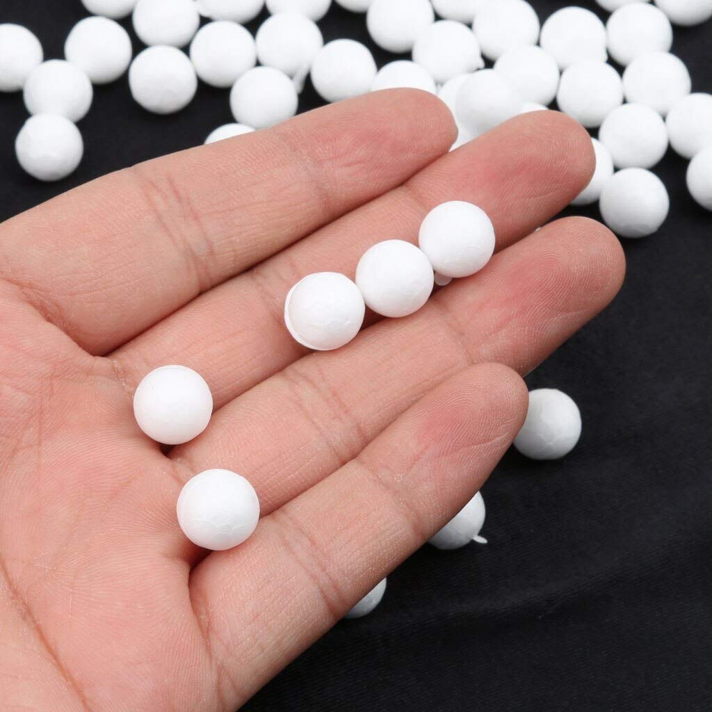 100 Bolas De Espuma De Poliestireno Blancas 10mm - Para Manualidades, Modelado, Decoración Y Proyectos Infantiles
