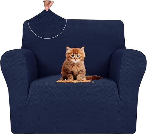 Miniatura 18 de MAXIJIN Fundas para sofá de 3 cojines (71"-91"), funda elástica de 1 pieza para sofá, protector de muebles con parte inferior elástica para niños y