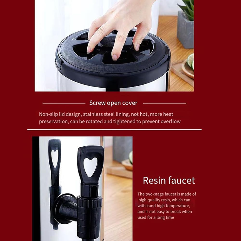 Contenedor de bebidas aislado 6L/8L con grifo - acero inoxidable