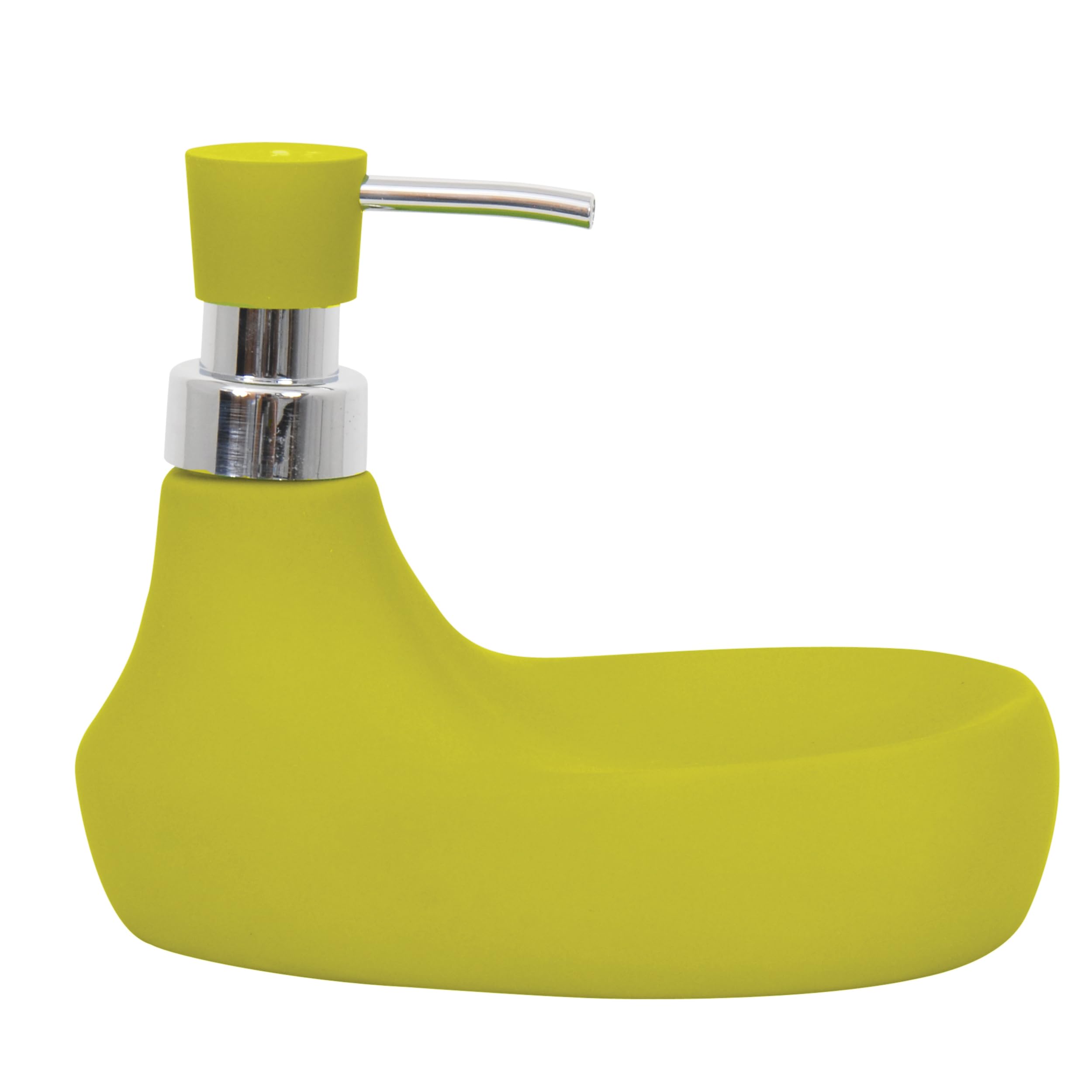 MSV "Marbella Soap Dispenser With Sponge Holder, Green