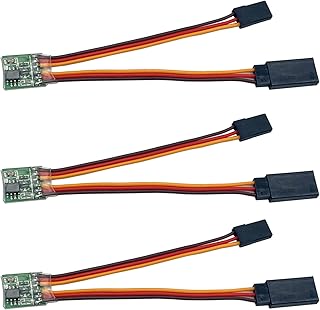 Nuofany 3Pcs Universal RC Servo Signal Reverser Rotation Inverter 5.0-6.0v Steering Gear Reverser for JR Futaba Aircraft Airplane Steering Gear RC Airplane Car Boat and Any Servos