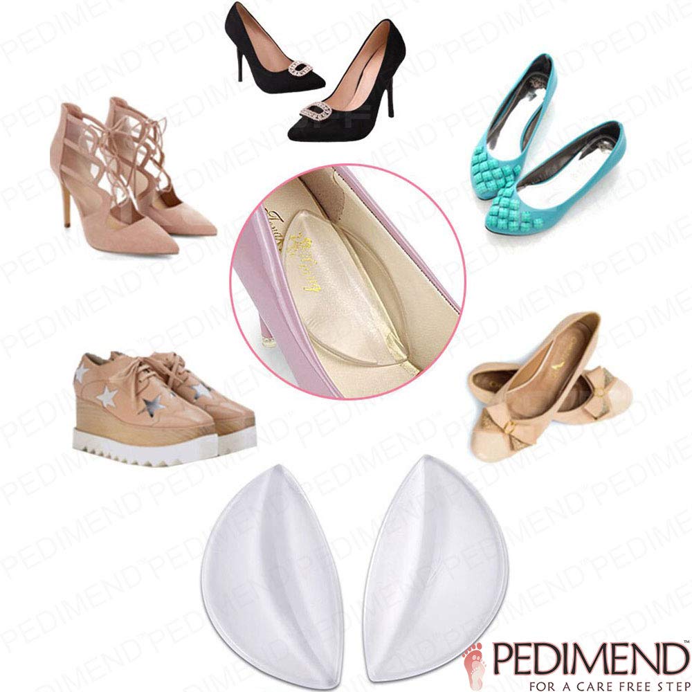 Pedimend 2 paires Coque en silicone gel Arch Semelles | support fasciite plantaire Coussinets | Chaussures à semelle intérieure | prévenir les pieds Gravure | orthopédiques Pied Gel Coussinets |