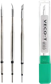 3PCS Soldering Iron Tips,C210-I IS K Replacement for C210-018 002 020, Lead Free Heating Core Constant Temperature, Compatible with JBC Soldering Station
