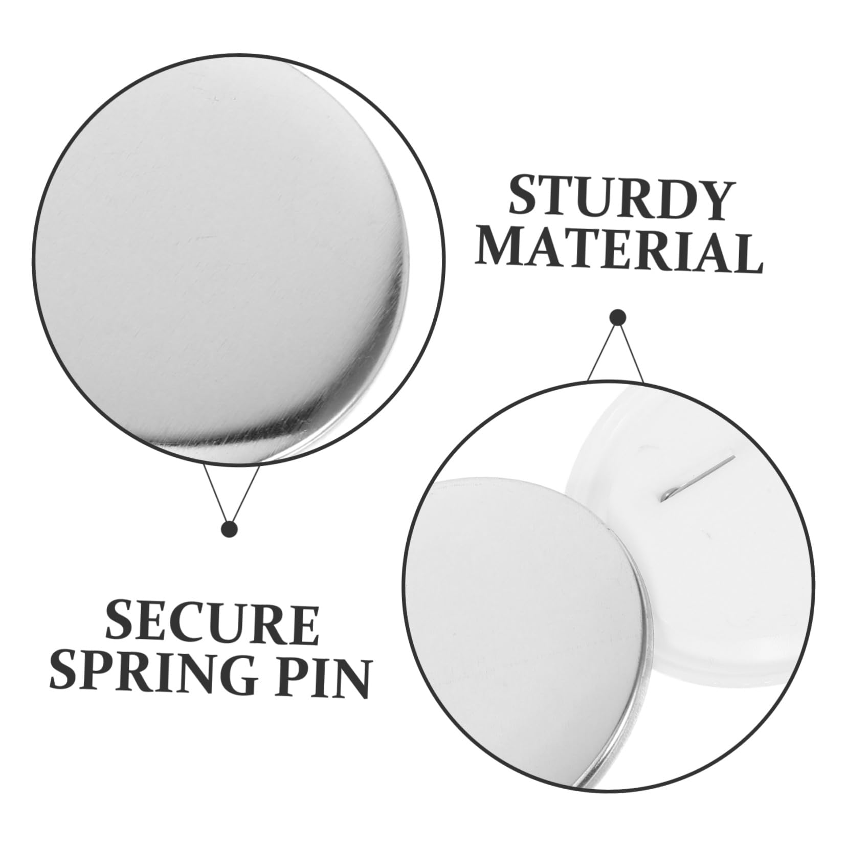 200ensembles Badges à Boutons Métalliques DIY Vierges avec Coques Métalliques pour Projets Artisanat Et Activités Scolaires